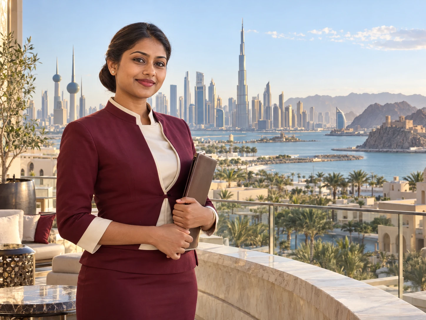 Sri Lankan hospitality professional representing opportunities in Kuwait, Dubai and Oman